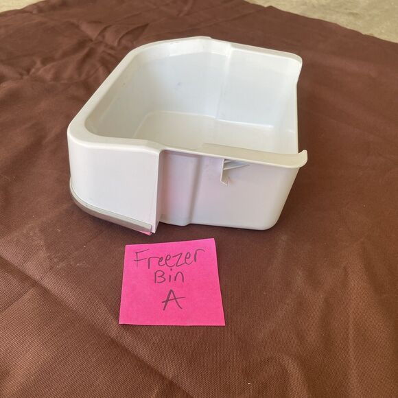 FRIGIDAIRE Side-By-Side Refrigerator White Door Freezer Replace Bin #2153905 A - Picture 3 of 12